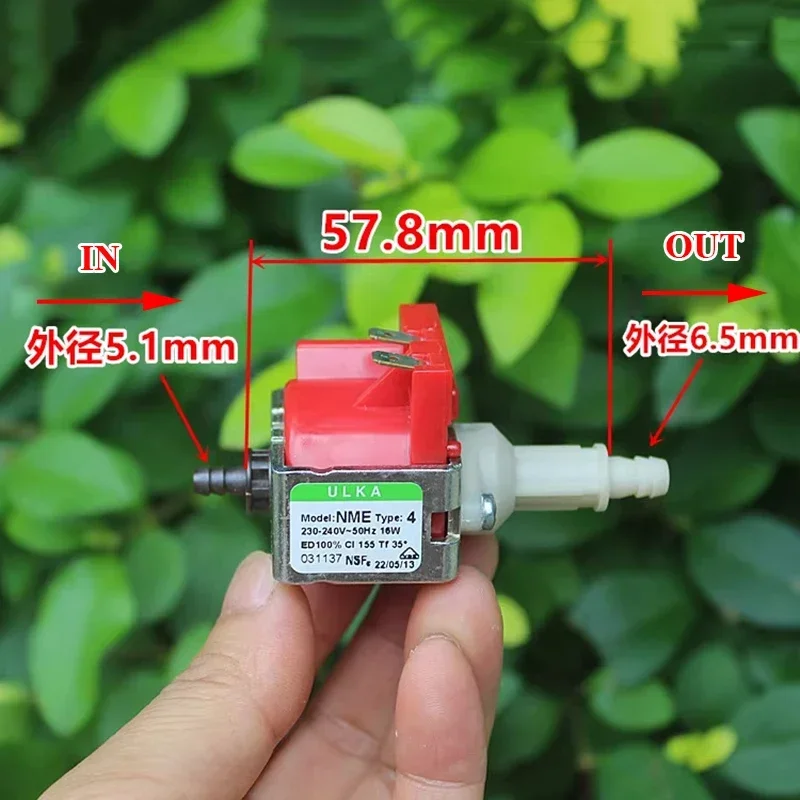

​​ULKA NME4 Electromagnetic Plunger Pump 16W 220-240V High Pressure Low Flow Liquid Coffee Machine Pump​​