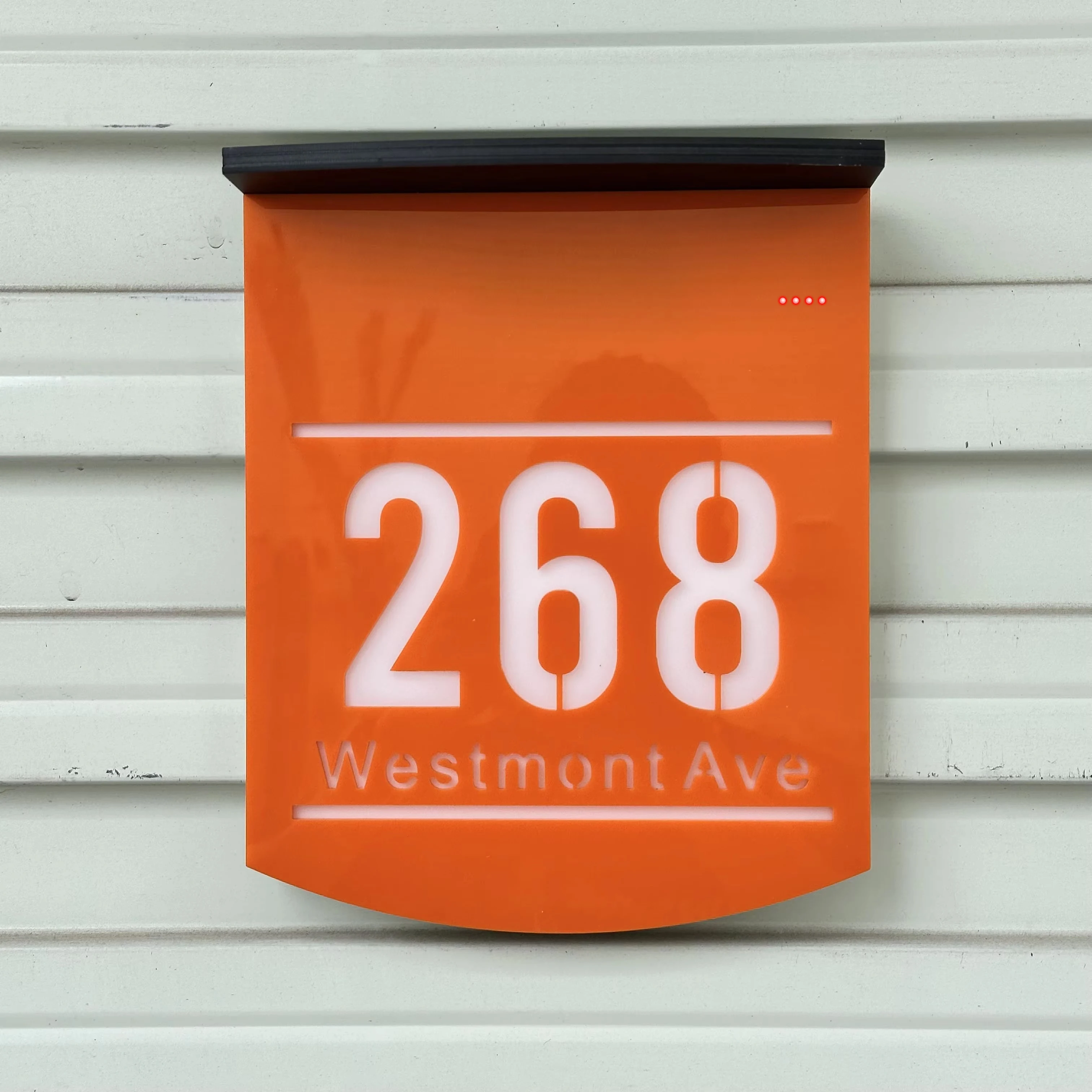 Customized House Number Solar Lights Outdoor Backlight LED Solar House Number Outdoor Door Sign Street Numbers With Solar Light - Image 4