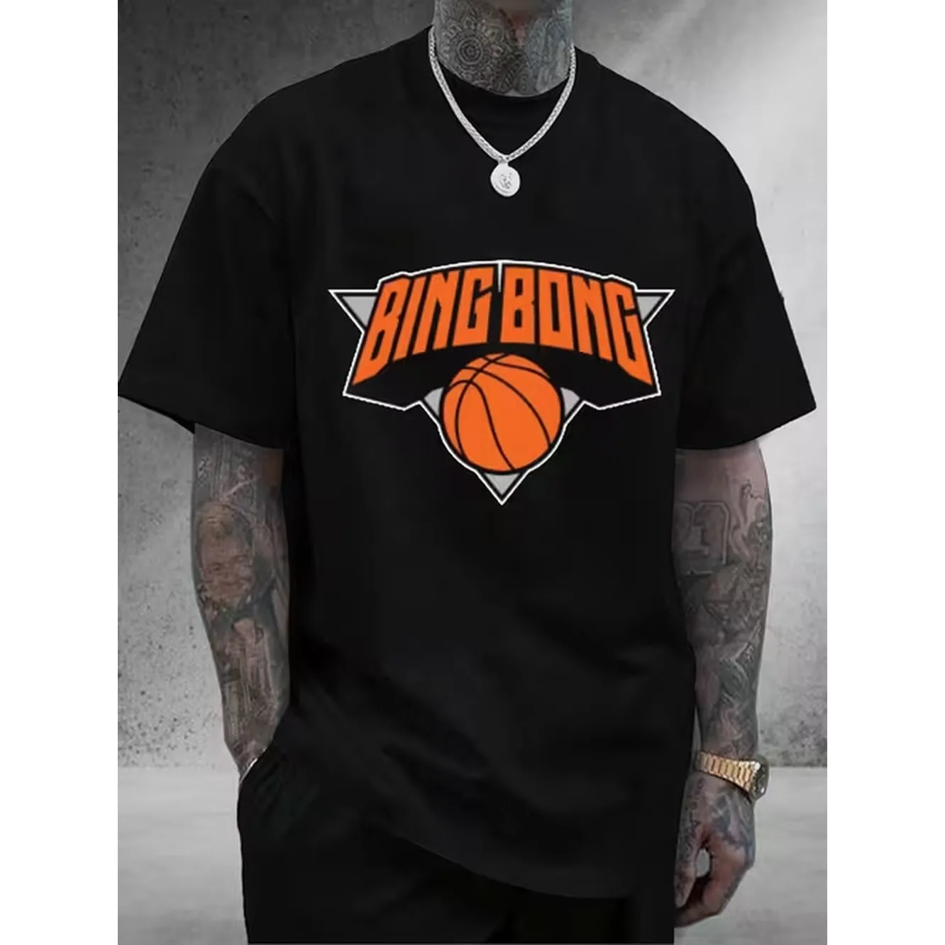 Mens oversized t shirt basketball graphic tee streetwear casual top short sleeve cotton shirt for summer