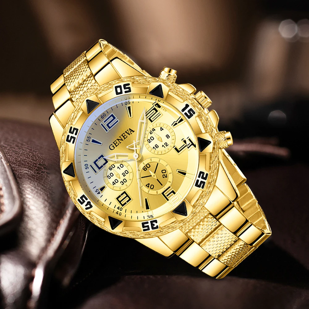 1PCS Luxury Men\'s Watch Business Trend Fashion Quartz Watch Suitable for Daily Clothing Matching Perfect Gift for Friends or Dad