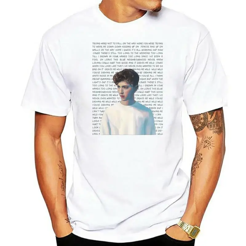 YangCH Troye Sivan Trying Hard Not To Fall Cotton Short Sleeve Round Neck T-Shirt Hot New 2024 Summer Fashion T Shirts