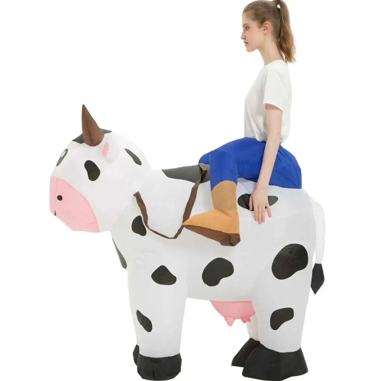 Déguisement Gonflable Vache à Chevaucher Adulte – photo 6