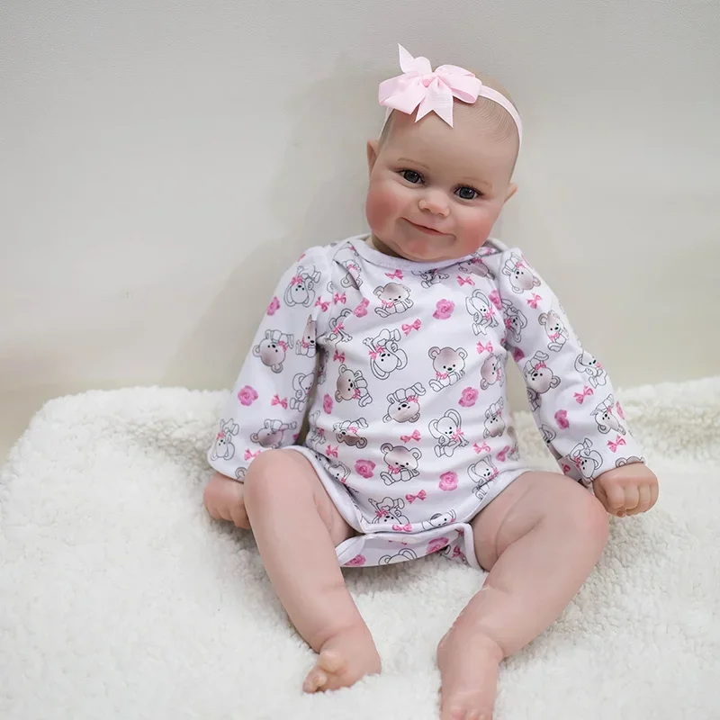 

19inch Maddie Silicone Reborn Baby Doll Lifelike Real Life Baby High Quality Handmade Art Dolls 3D Skin with Visible Veins