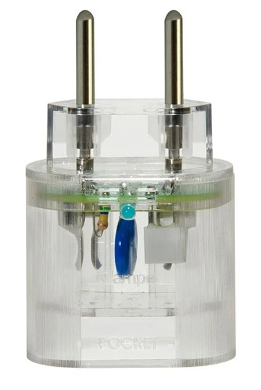 البرق و عرام حامي صدفي Iclamper جيب 2 دبوس 10A المحمولة شفافة #4