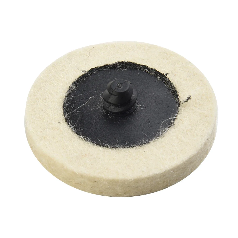 

50mm 2\\\\\\\\\\\\\\'\\\\\\\\\\\\\\' Pads Style Compressed Wool QC Disc Polishing Buffing Pads Wheels Holder