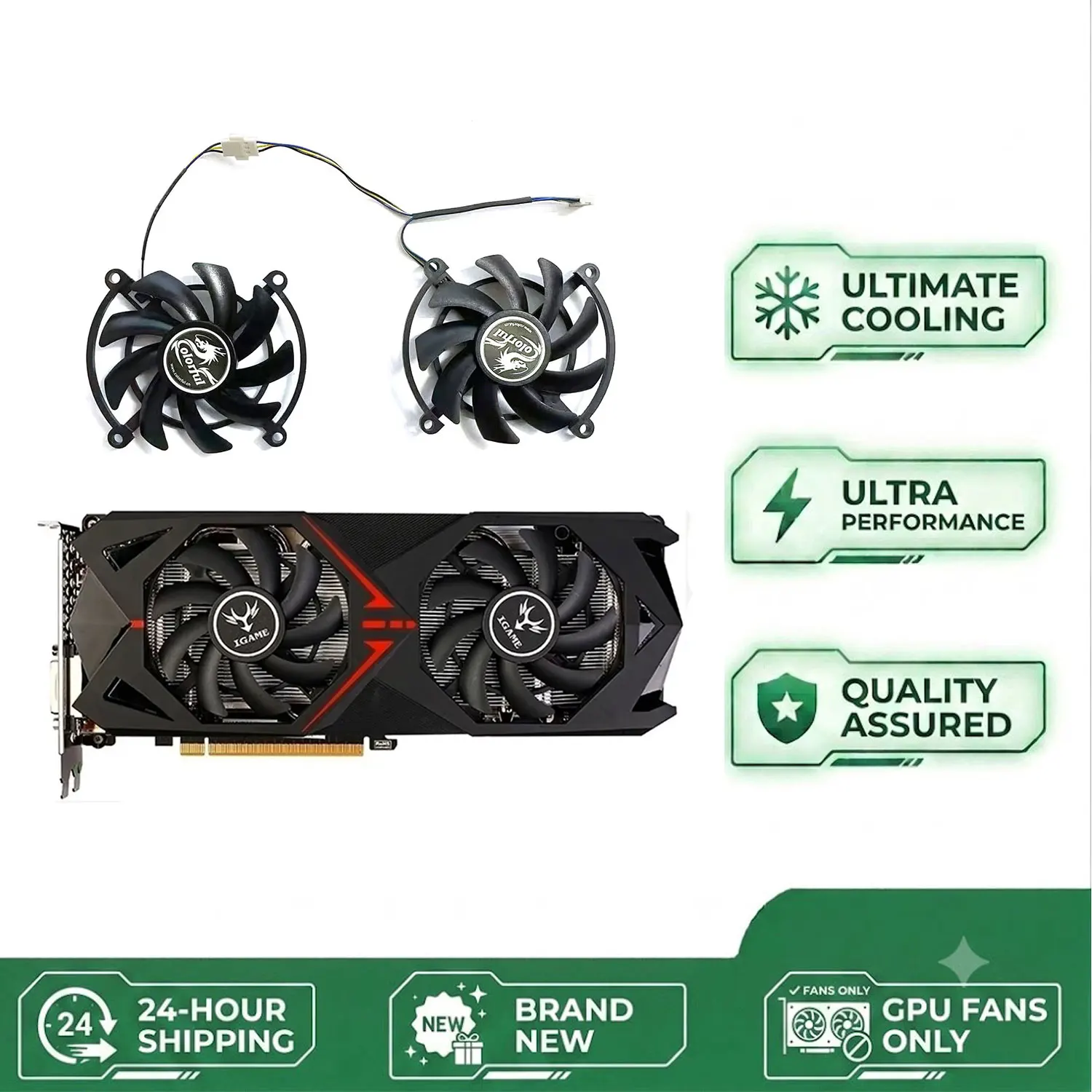 85MM 4PIN GTX1060 1070 GPU FAN  for Colorful Geforce GTX 1060 GTX 1070 graphics card