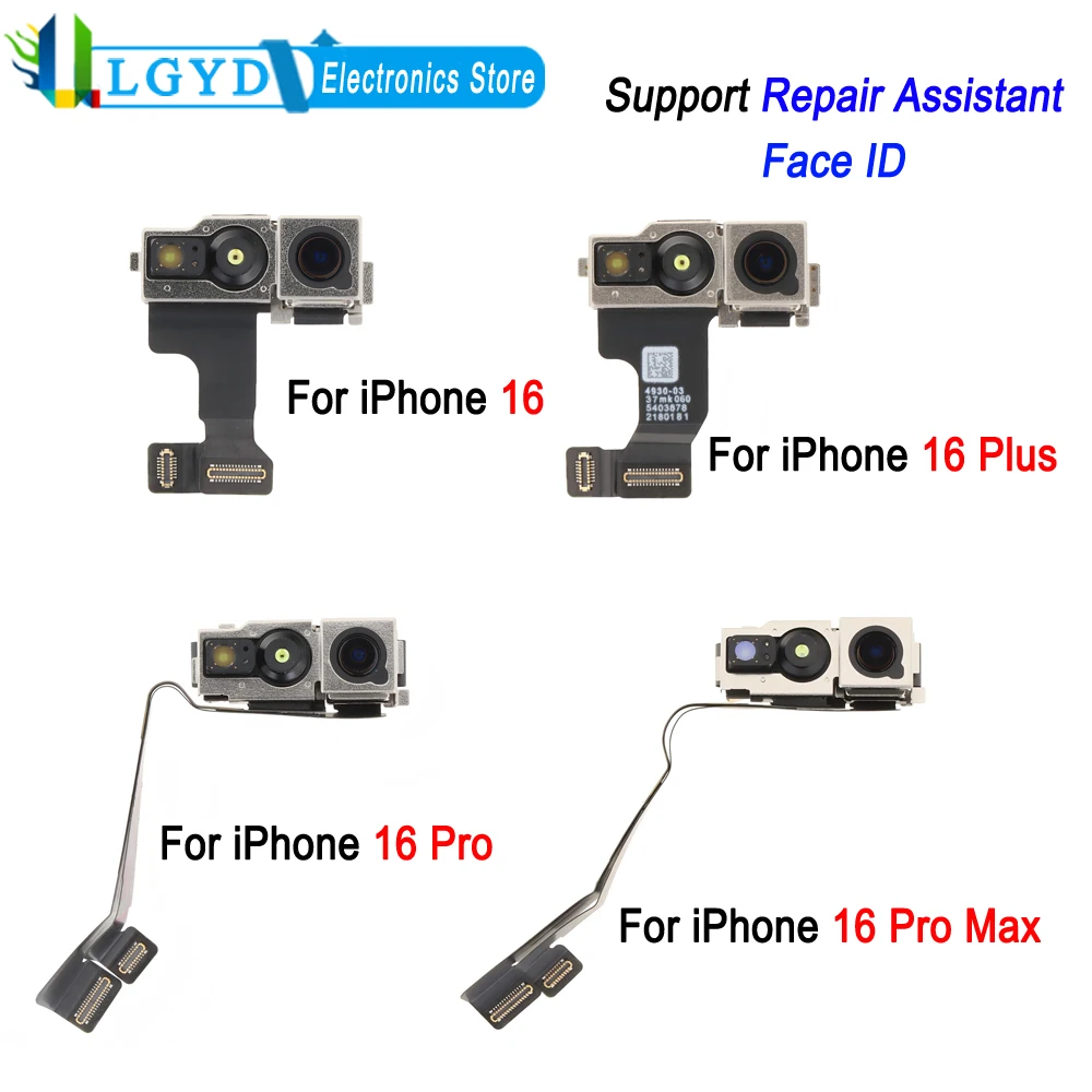 Repair Assistant Front Facing Camera For iPhone 16 / 16 Plus / 16 Pro / 16 Pro Max, Support Repair Assistant Testing & Face ID