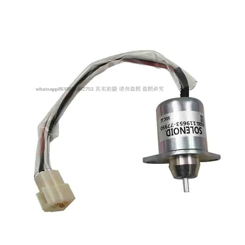 

119653-77950 Stop Solenoid Valve 12V for Yanmar Engine 1503ES-12S5SUC5S 119285-77950 SA-4562T SA-5213