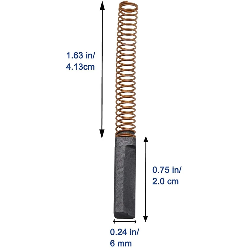 1 Set W10380496 Carbon Stand Mixer Motor Brush & 1 Set Motor Brush W10380496 4162897 Mixer Worm Drive Gear