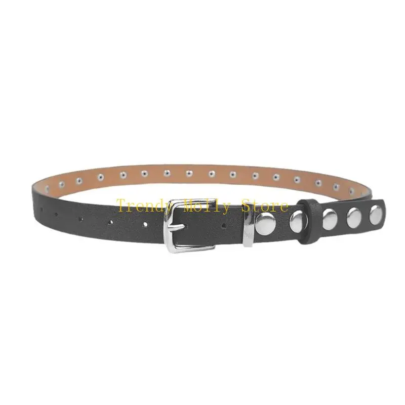N5KB Fashion Hot Girls Women Wery Belt مع حزام دبوس قابل للتعديل Harajuku