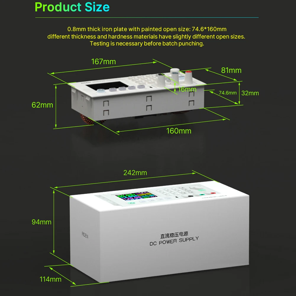 30A Direct Current Regulated Power Supplies 60V Voltage-stabilized Source1800W High Power Experimental Device 2.4inch LCD Screen