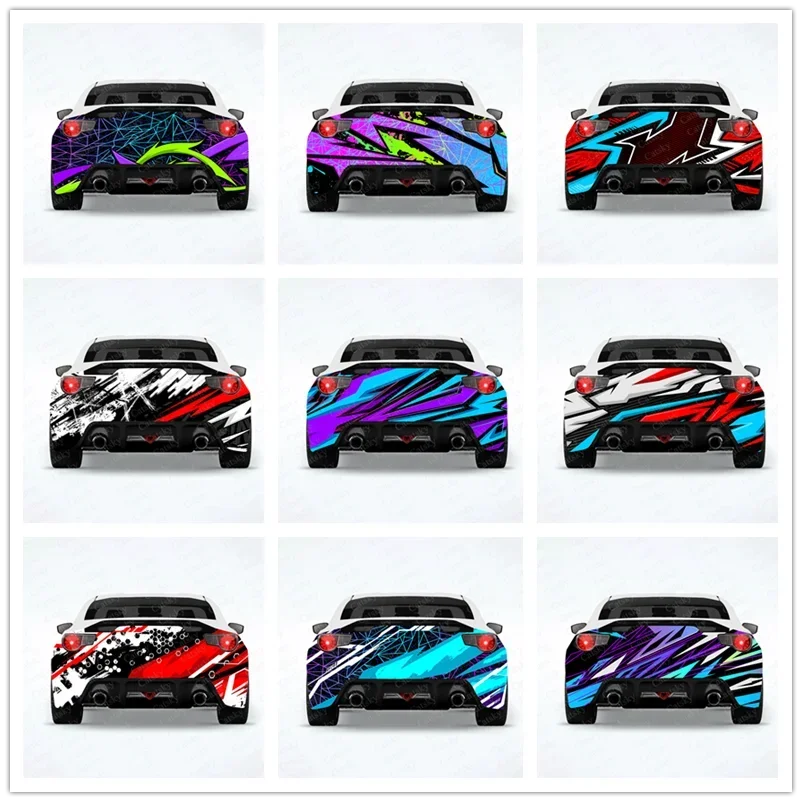 

Graphic Abstract Stripe Car Rear Wrap Car Stickers vehicle Decal Creative Sticker Car-Body Appearance Modification Stickers