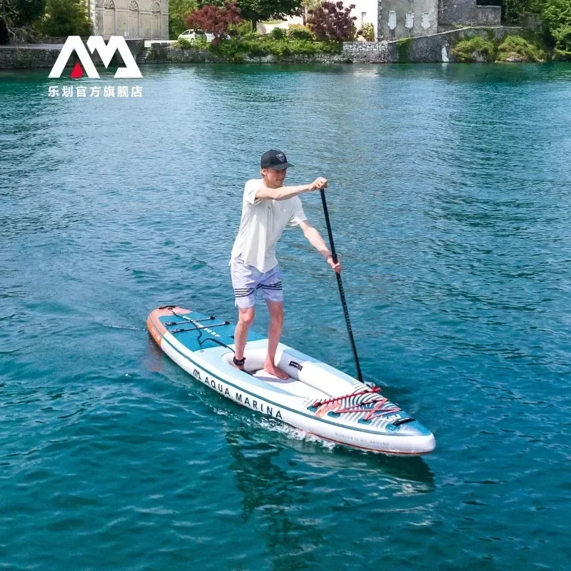 AQUA MARINA CASCADE TANDEM One Two Person Inflatable Stand up Paddle Board Kayak Boat Dinghy Raft SUP Board 2 in 1