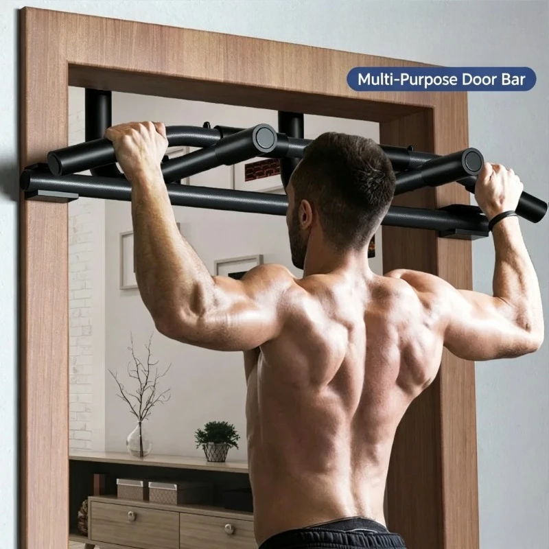 Portable Door Frame Chin-Up Bar – Easy Install, Non-Slip Grip, Ideal for Pull-Ups, Dips & Core Workouts at Home