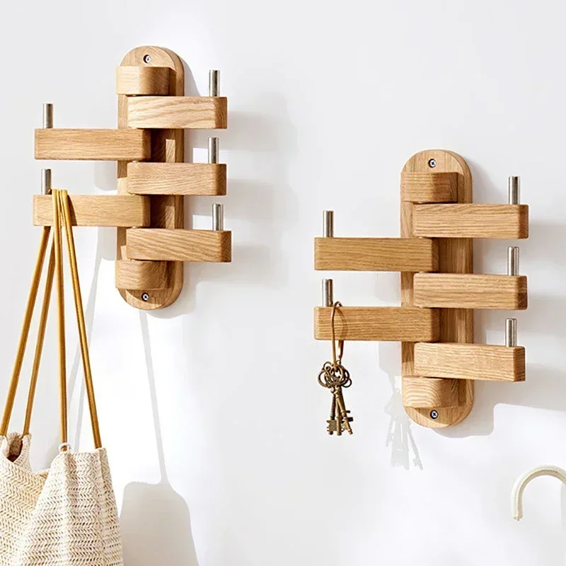 

Perchero moderno de madera para colgar ropa, soporte pared para oficina, Perchero lujo Vintage