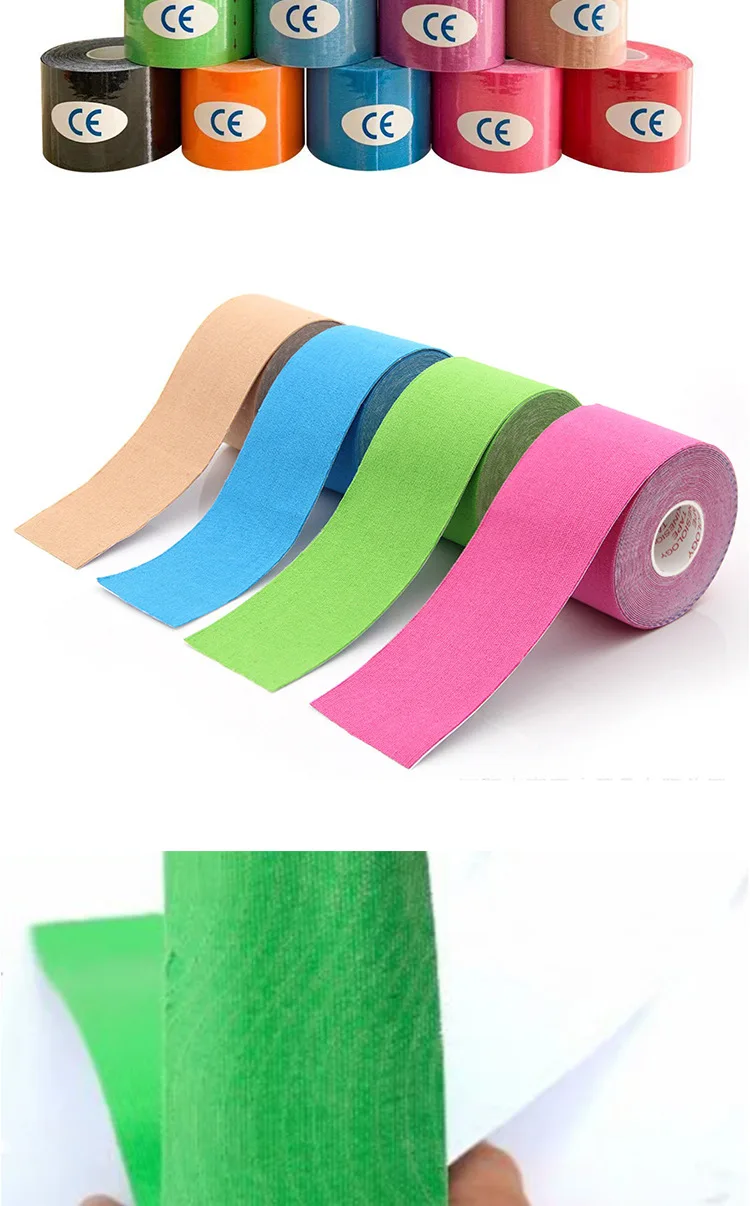 Kinesiology Tape Muscle Bandage Sports Cotton Elastic Shock Resistant Knee Gym Fitness Relief Muscle Pain and Knee Support image 6