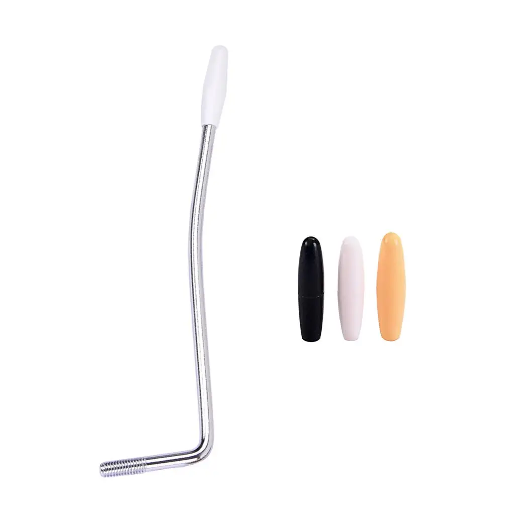 Metal Tremolo Arm Whammy Bar Chrome Guitar Lever Replacement Parts with Tips for ST Electric Guitar