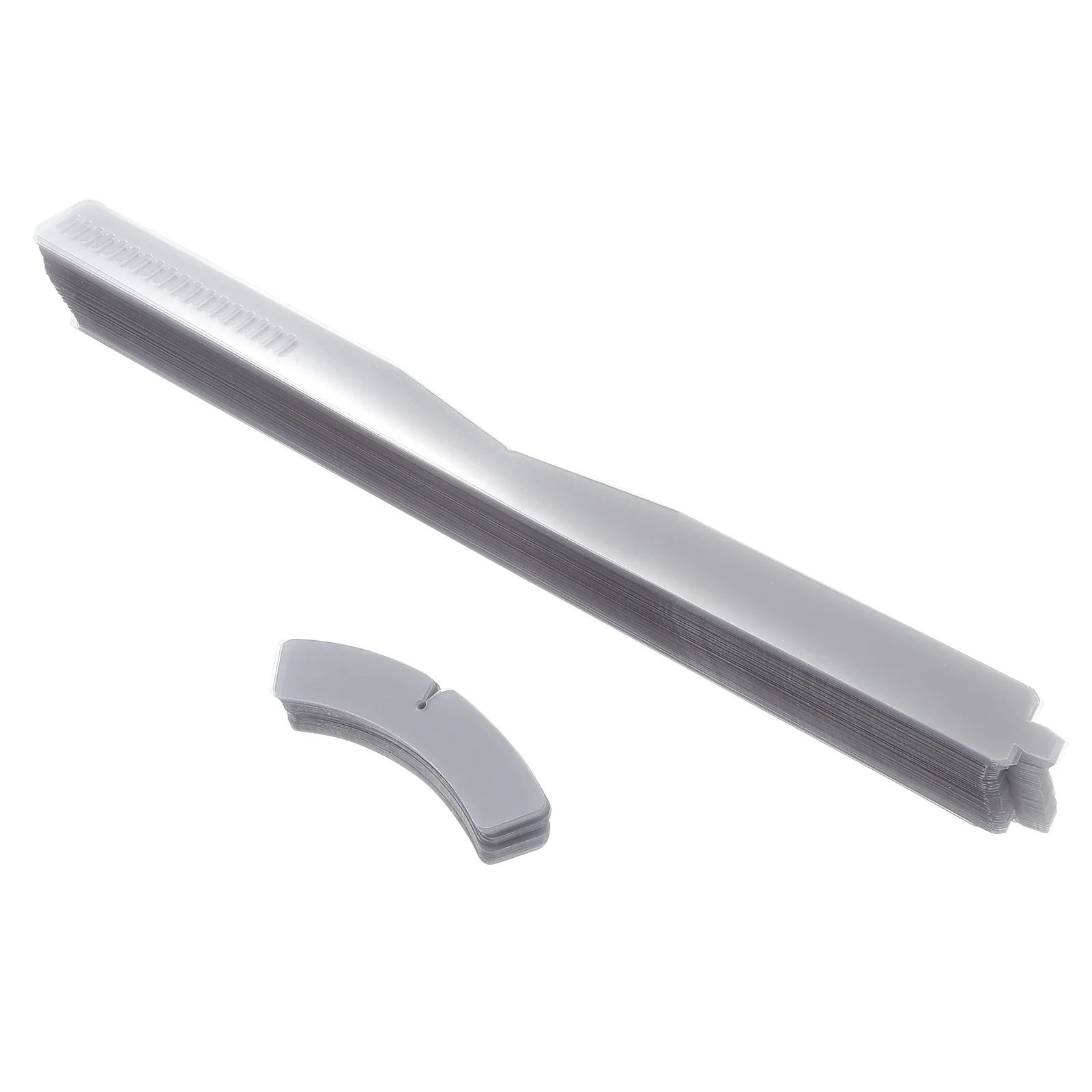 

200Pcs Adjustable Plastic Shirt Collar Strips Durable Transparent Collar Fixing Strips Practical Shirt Supplies