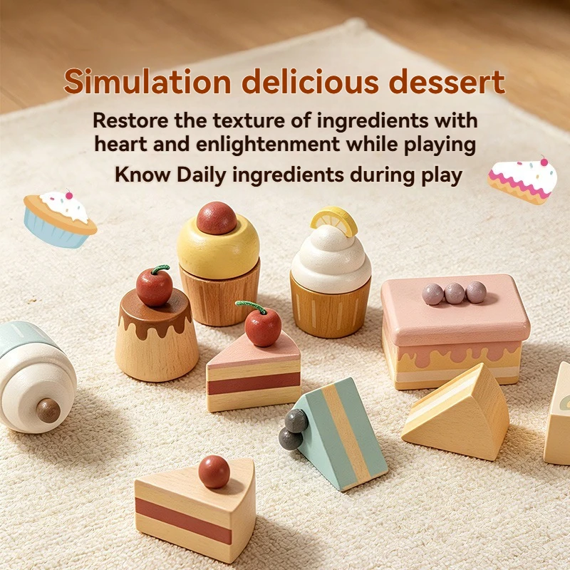 Houten speelset met desserts v - Kids Outdoor Kitchen Accessories recensie en prijs