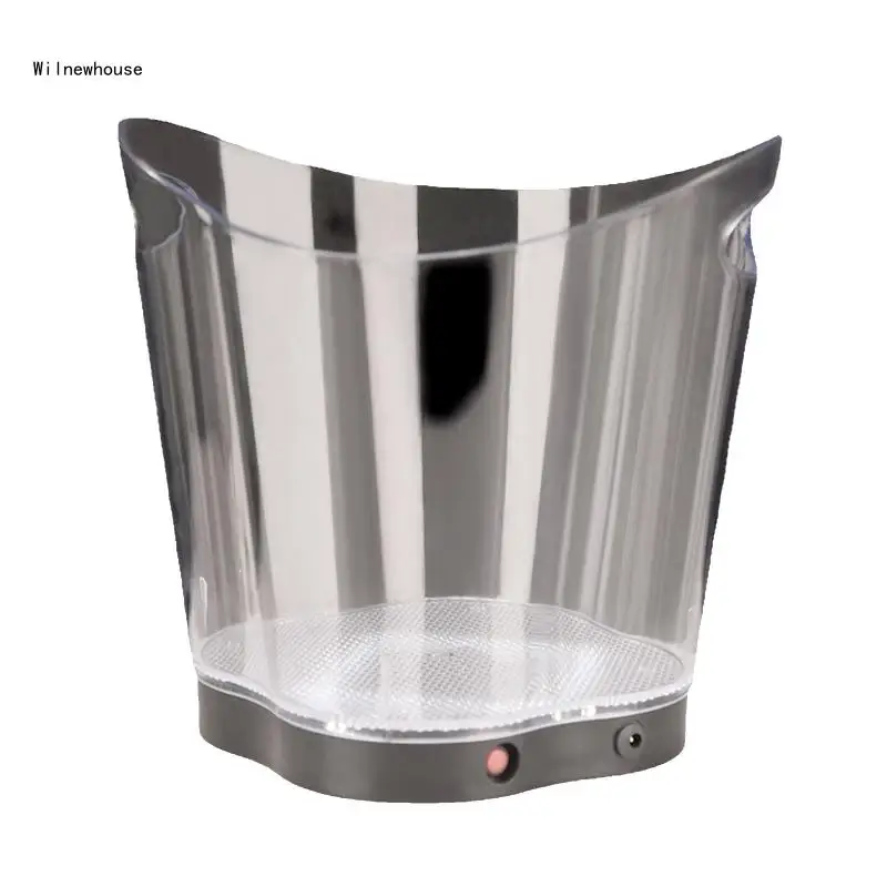 

Colorful LED Ice Bucket 5.5L Large Capacity Wine Drink Containers Waterproof Champagne Beer Buckets for Bar Dropship