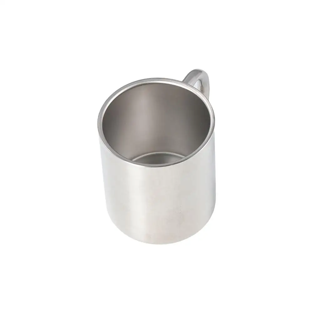 

220ml 400ml Portable Stainless Steel silver with handle Mug Cup Water Bottle Coffee Mug Tea Cup