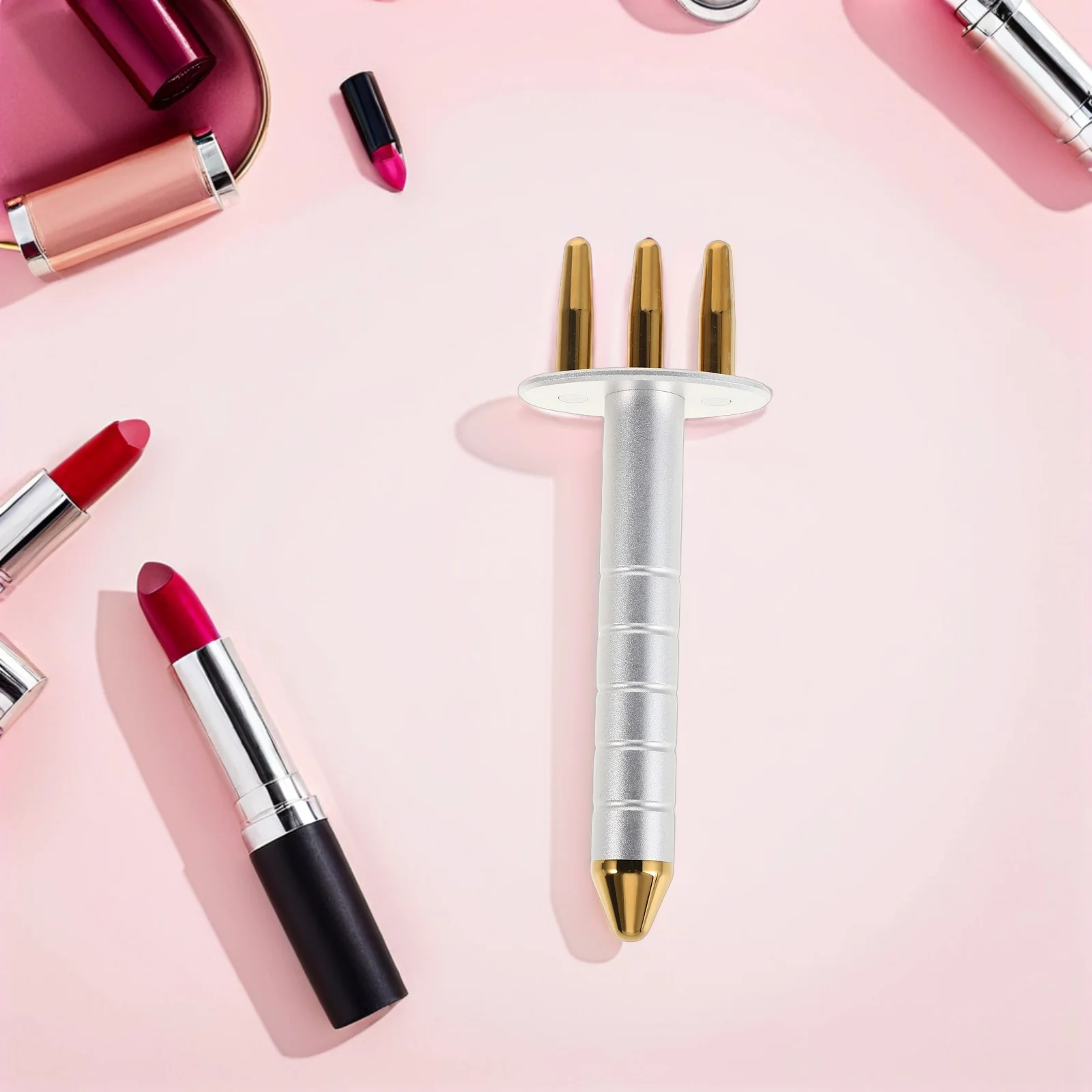 Masażer magnetyczny z tytanu, dwugłowicowy, do masażu Gua Sha na twarz, dwugłowicowy masażer do ciała, do punktów spustowych, do pielęgnacji skóry.