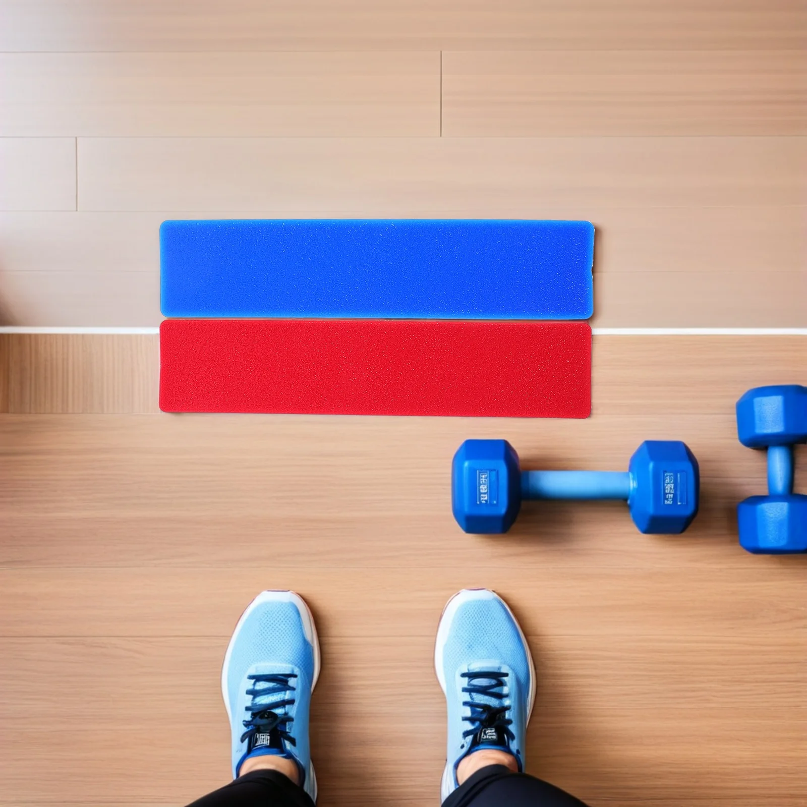 

4Pcs Tennis Ground Court Marker Line PVC Sticker Anti-Skid Surface High Visibility Sports Supplies for Indoor Outdoor Basketball