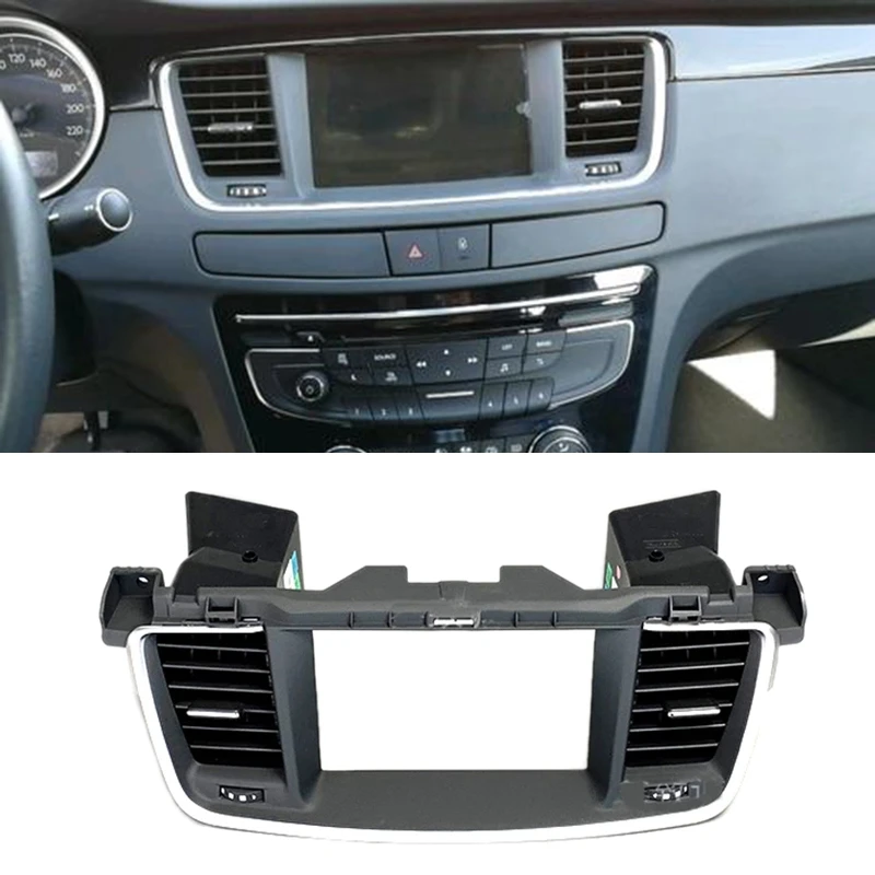 Car Dashboard Air Outlet Center Console Air-Conditioning Outlet For Peugeot 508