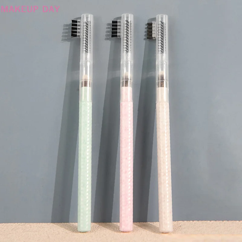 3 in1 Augenbrauen kamm Augenbrauen pinsel Concealer Pinsel Spoolie Wimpern verlängerung bürsten Mascara Applikator Zauberstab kosmetisches Make-up-Tool