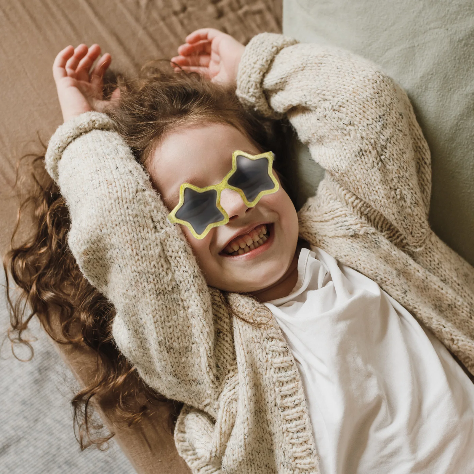 

Five pointed Stars Polarized Metal Frame Sunglasses Women Kids Lightweight Non fading Novelty Glasses Accessories Costume Party