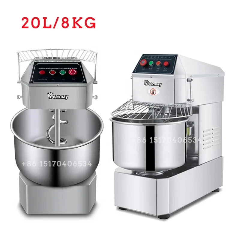 3Kg 5Kg 8Kg 10Kg 12Kg 15Kg 20Kg 25Kg 50Kg 100Kg Kneader Pizza Dough Bakery Flour Mixer Machine Spiral Mixer Bread Dough Mixer