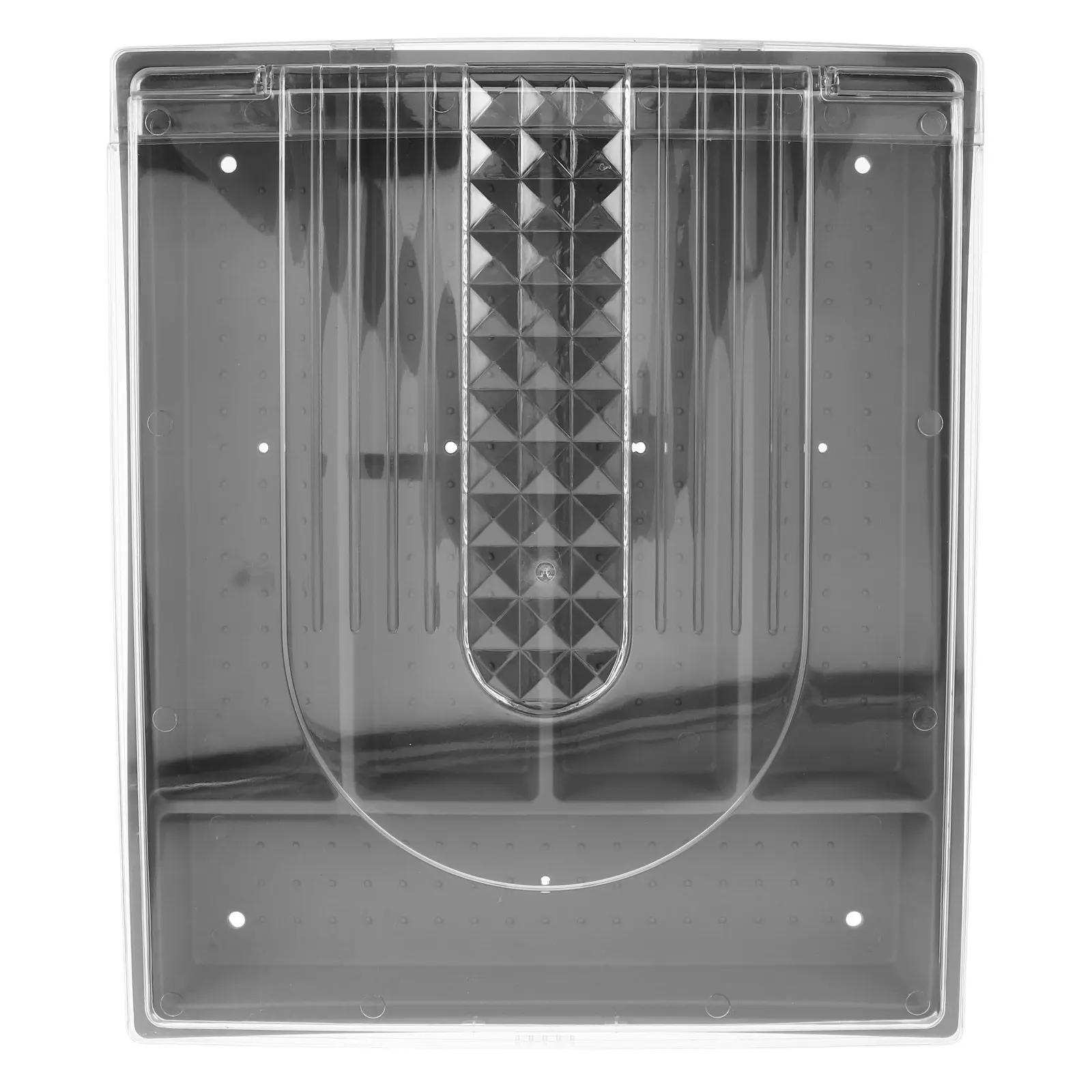 Large Capacity Drawer Silverware Organizer Box with Grid Design for Kitchen Utensils Cutlery Tray Storage Classification Box