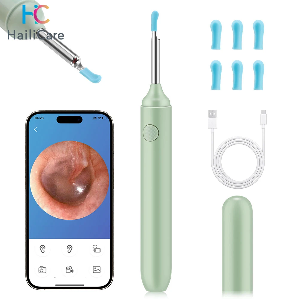 HD Intelligent Visual Luminous Ear Spoon Visual Ear Collecting Endoscope Set Smart Visual Ear Cleaner Wax Removal Tool