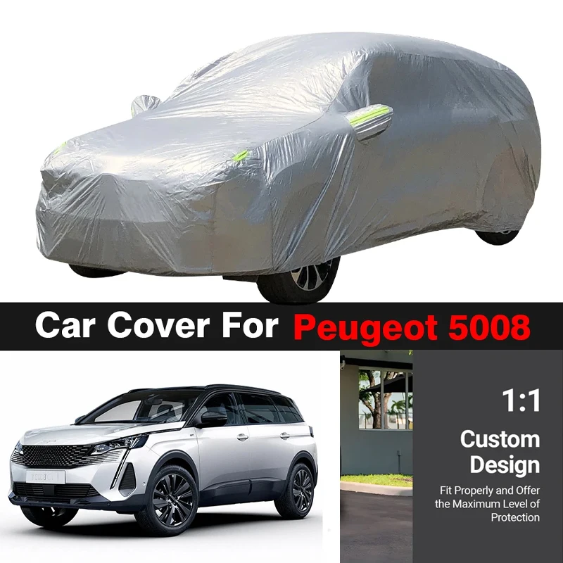 

Car Cover Outdoor Anti-UV Sun Shade Snow Rain Dust Protection MPV Cover For Peugeot 5008