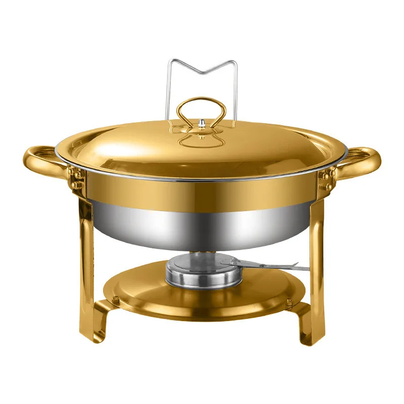 

Hotel restaurant round induction cooktop stainless steel buffet