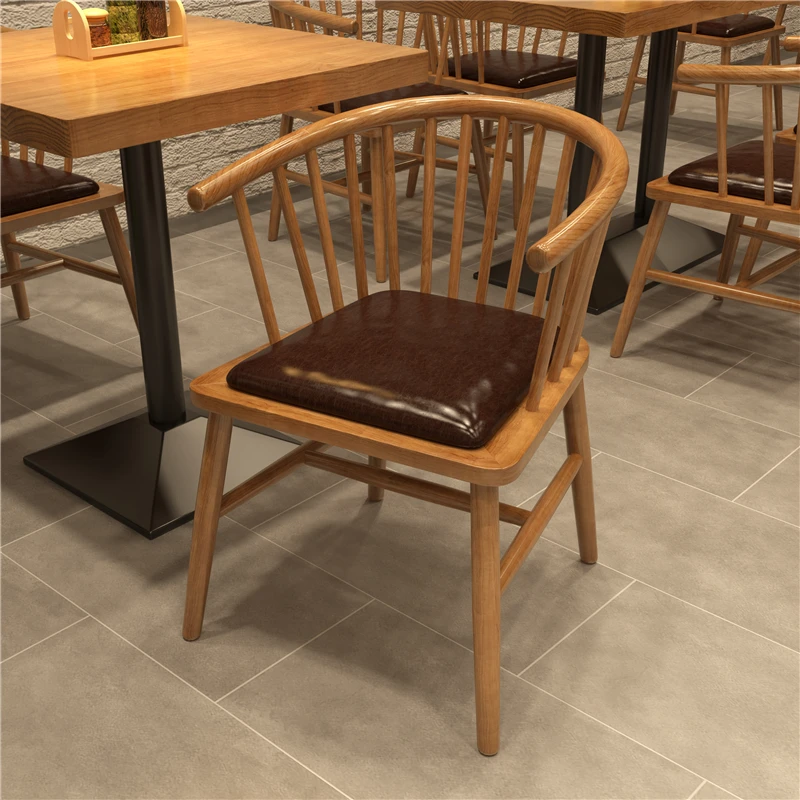 

Internet celebrity shop rectangular dining table and chair combination commercial restaurant catering milk tea shop cafe wrought