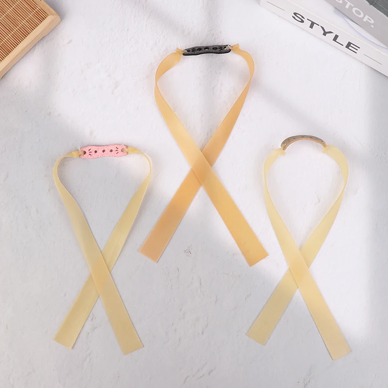 0.65-1.2 مللي متر عالية بسرعة 10 قطعة مقلاع الصيد شريط مطاطي مسطح قوي مرونة عالية في الهواء الطلق المنجنيق اطلاق النار اكسسوارات