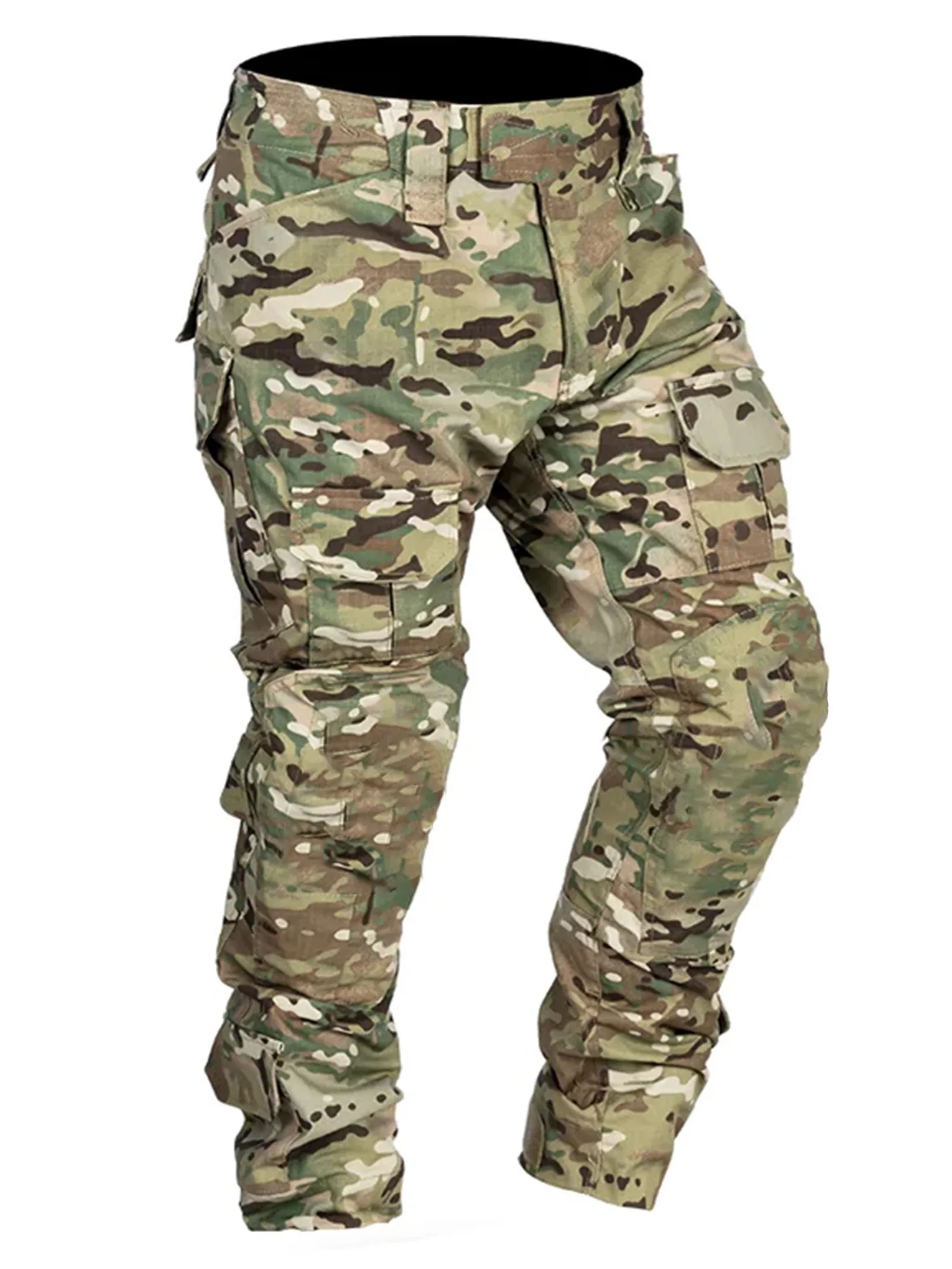 

Мужские армейские брюки с наколенниками, тактические спортивные брюки-карго, камуфляжная одежда Multicam для треккинга и охоты (не наколенники)