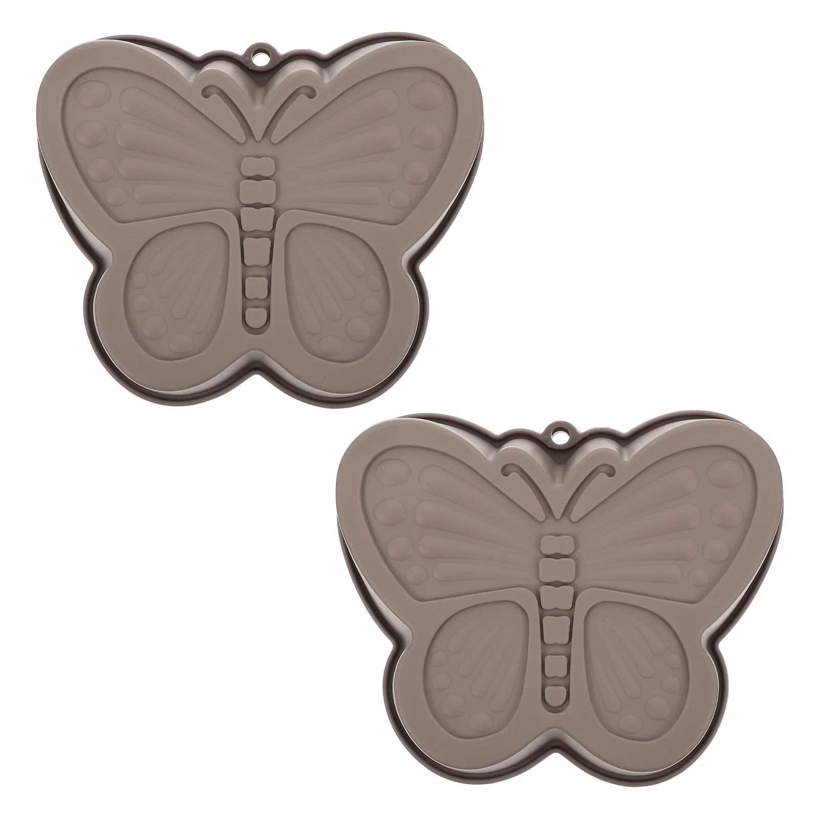 2 Pcs Butterfly Cake Mold Making Bakeware Dessert Silica Gel Non-stick Baking Home Dishes