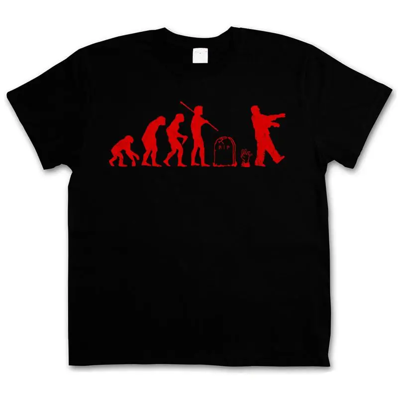 ZOMBIE EVOLUTION I T SHIRT Horror Biters The Walking Living Dead Walkers