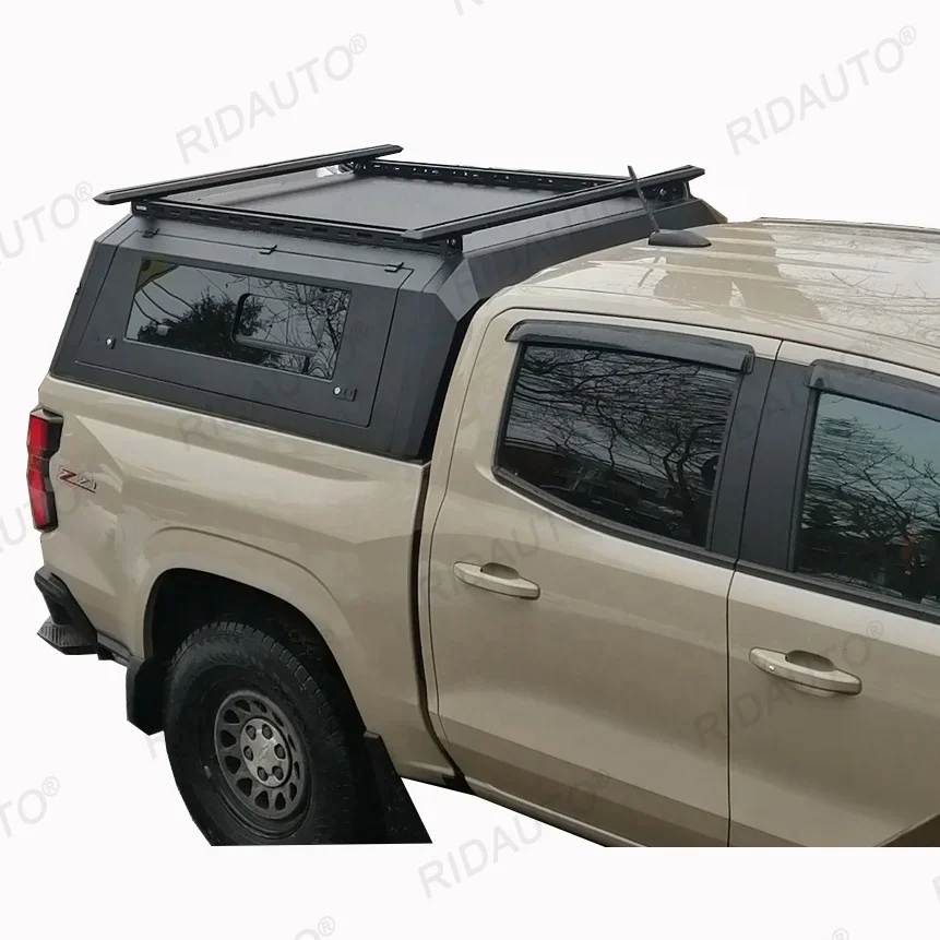 

Customized Offroad Parts Fit For Chevrolet Colorado Canopy Steel Truck Bed Topper With Brake Light