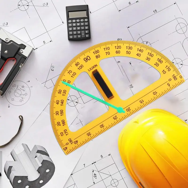 Goniometri per l'aula per insegnanti Strumento per l'insegnamento della matematica Design digitale grande Goniometro per l'insegnamento della lavagna grande Goniometro per bussola