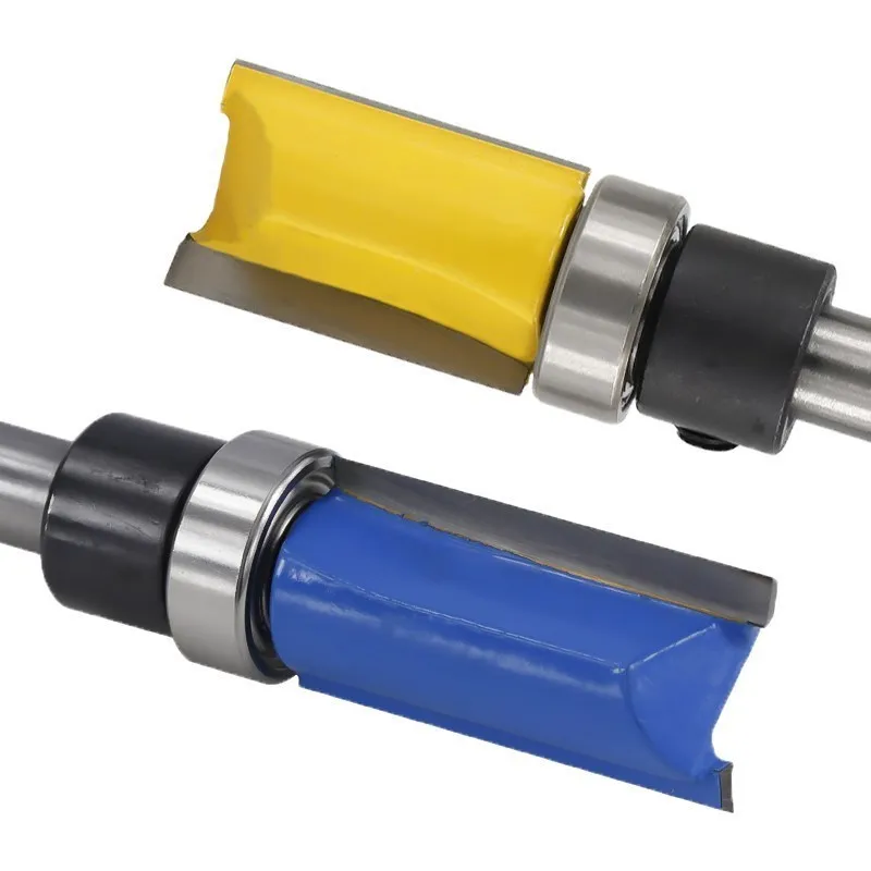 1pc 1/4 ''(6.35mm) 생크 플러시 트리밍 라우터 비트 패턴 우드 밀링 비트, 템플릿 트림 밀링 커터 스트레이트 라우터 비트