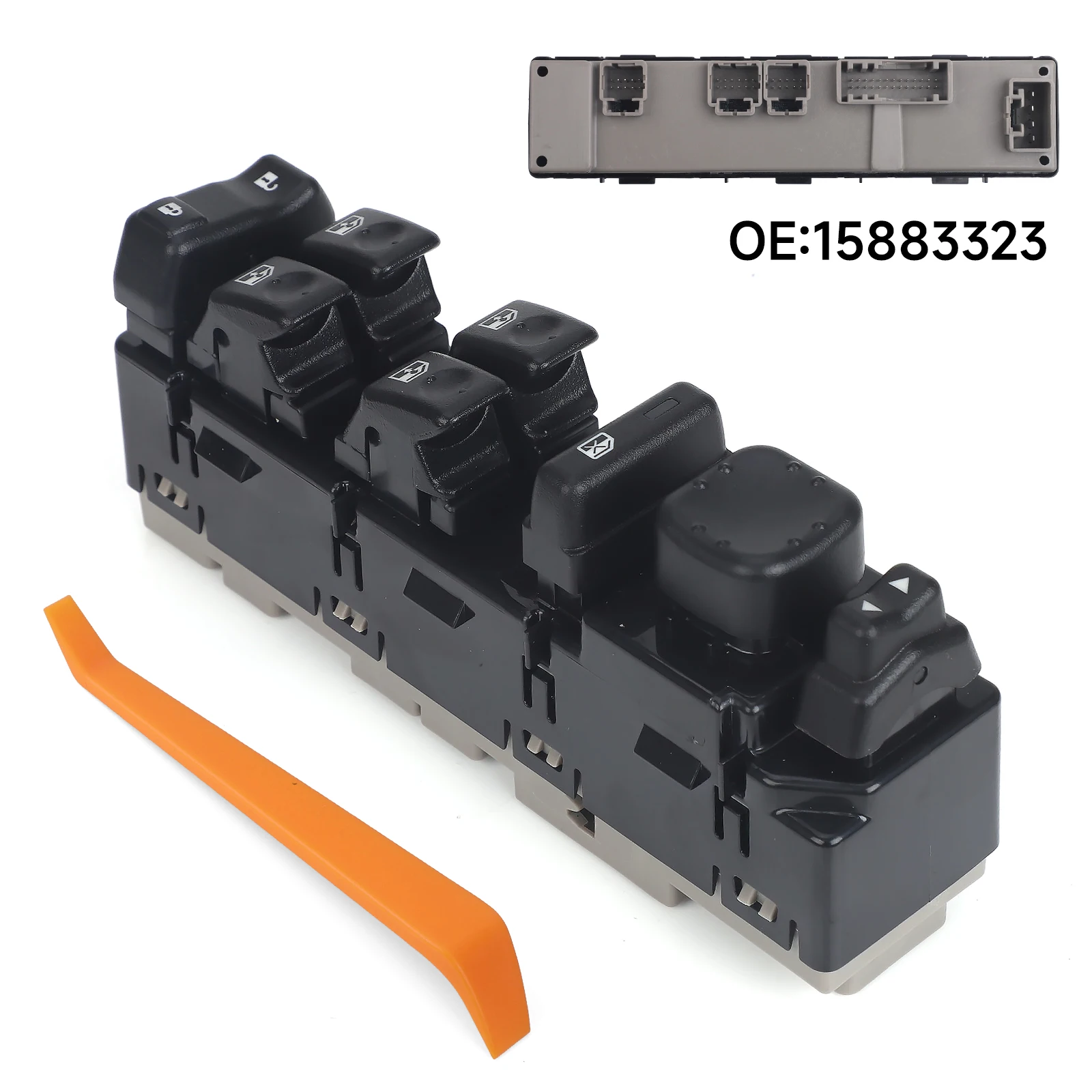 

OE 15883323 15181220 Power Window Control Switch Button For 2003-2007 Chevy GMC Cadillac Driver Side Master Power Window Switch