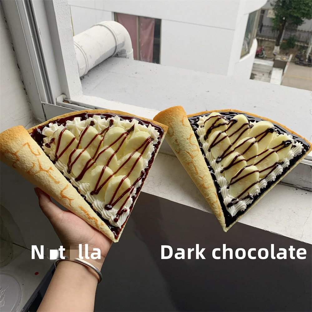 Display Props Order Advertising Banana Fresh Cream Crepe Dessert Display Window Simulation Food Model Thick Chocolate Jam Fruit