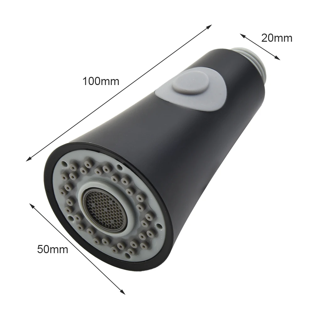 

High-quality Spray Head 100*52*20mm Anti-rust Kitchen 1PCS ABS Plastic Pull-out Shower Two-stage Vegetable Pot