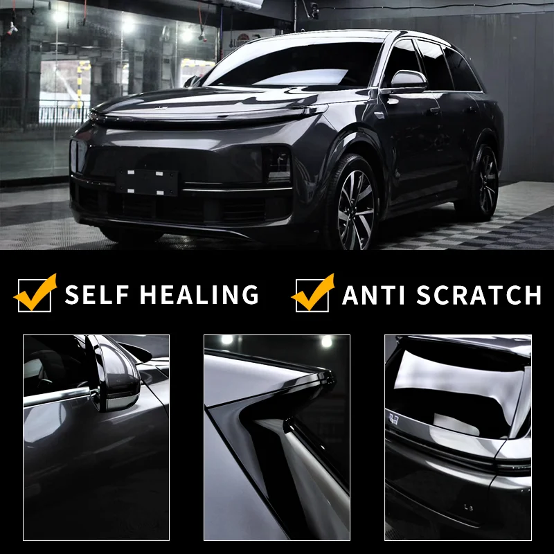 Gemakkelijk te installeren transparante film anti-vergeling auto wrap 8.5mil anti-kras zelfherstellende TPU verfbeschermingsfilm PPF