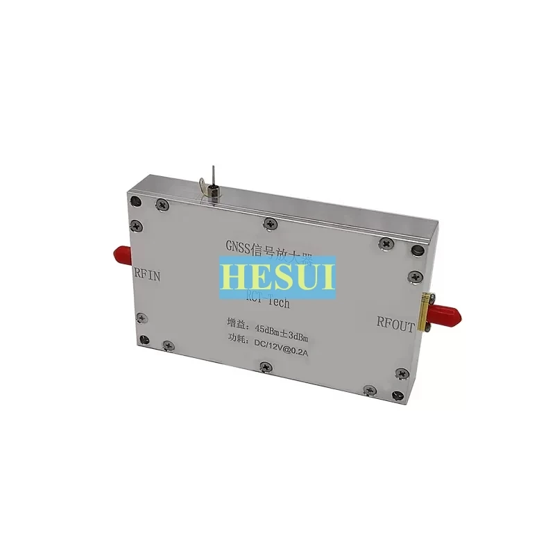 GNSS signal amplifier gain 45dbm transponder navigation full band coverage