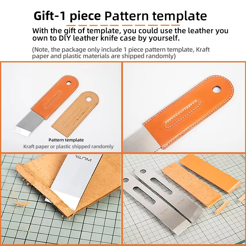 WUTA Design-cuchillo profesional para adelgazar cuero, herramientas para cortar manualidades, corte afilado, hoja redonda/plana/inclinada,
