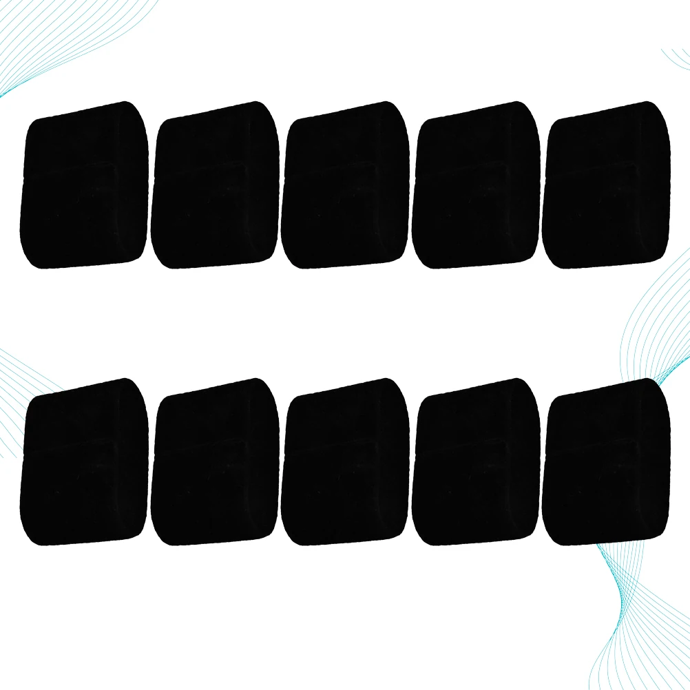 10개 시계 베개 블랙 플란넬 보석 디스플레이 스탠드 팔찌 체인 정리함 테이블 보관 케이스